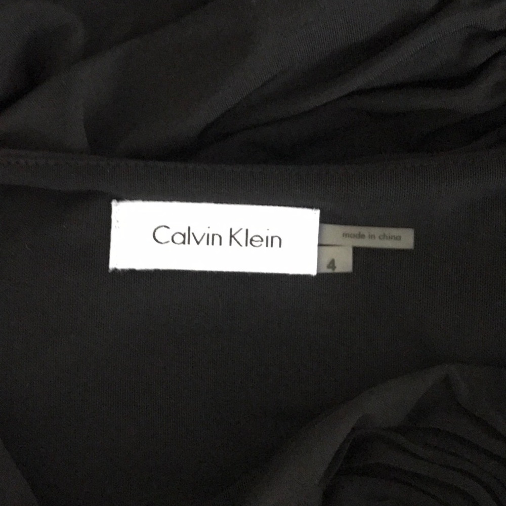 Calvin Klein ruched Black dress - Picture 8 of 8